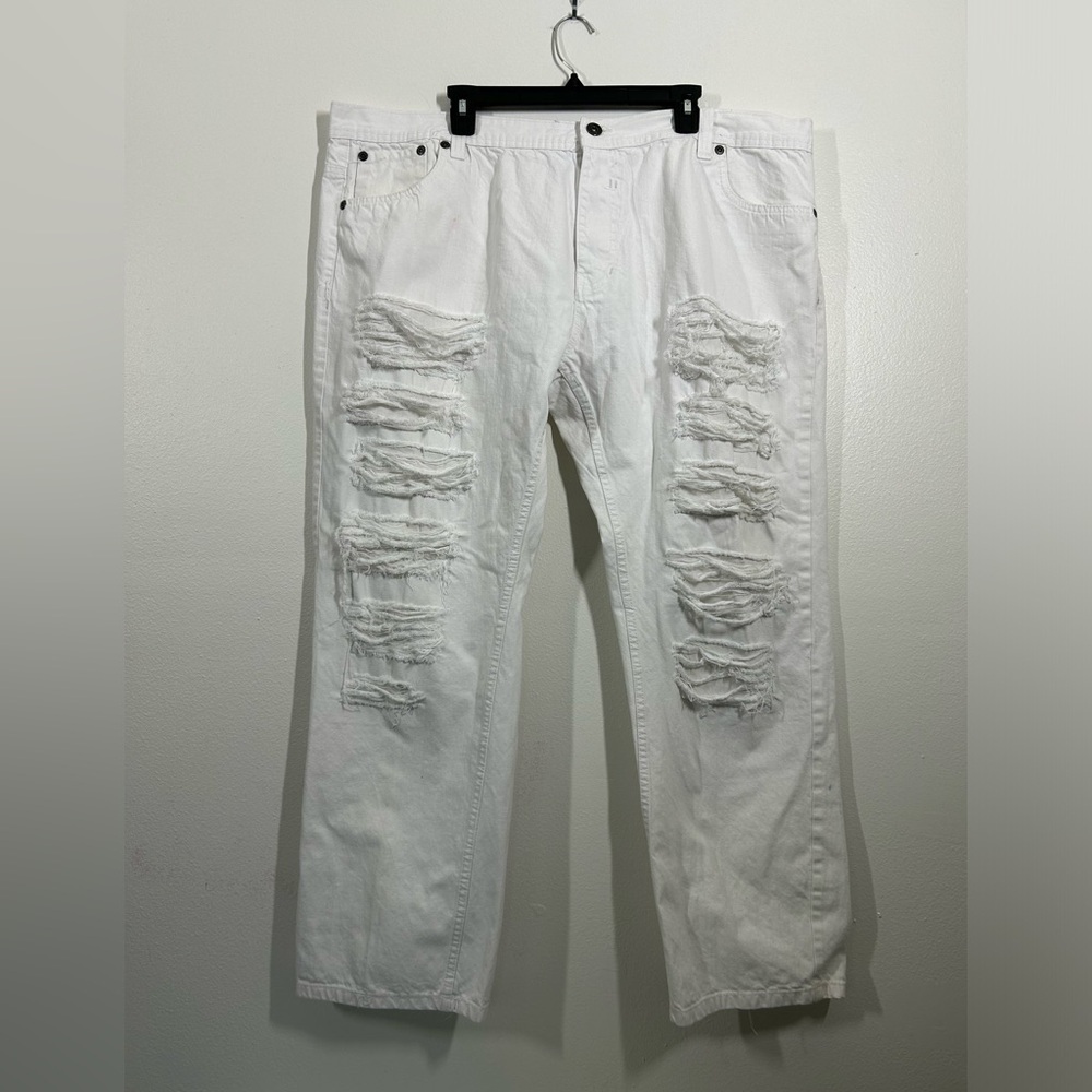 Southpole‎ Men’s Jeans Distressed Baggy/Relaxed/Wide Leg Size 46 White